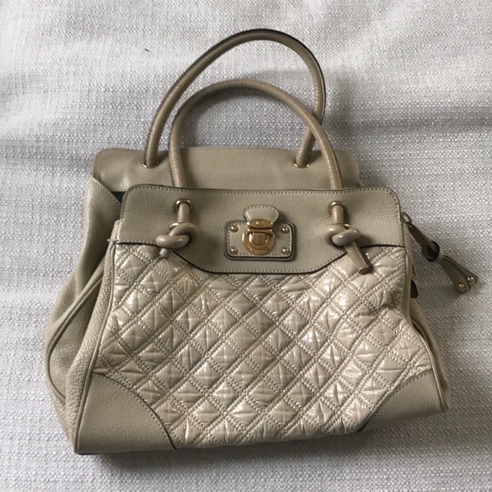 Marc Jacobs Cream Patent Satchel